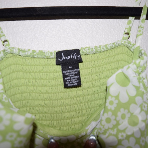 Justify Spring Green Flowy Floral Dress - Picture 4 of 7